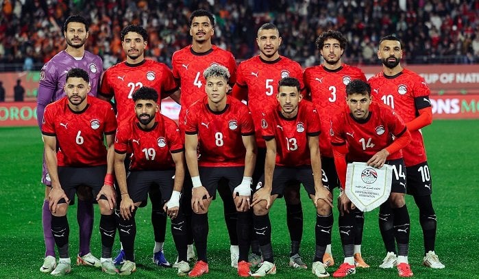 منتخب مصر يستعد لمواجهة السنغال في كأس أمم إفريقيا على استاد ابن بطوطة